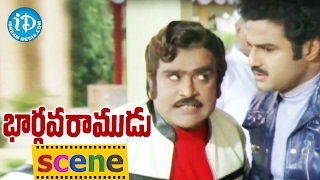 Bhargava Ramudu Movie Scenes - Balakrishna Blackmails Gollapudi Maruti Rao || Vijayashanti