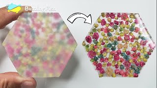 How to sand and polish epoxy resin coaster | Resin Diy