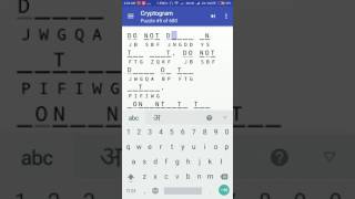 Cryptogram Puzzle #5 Android Quote Answer