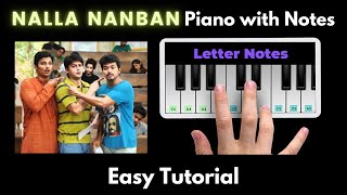 Nalla Nanban Piano Tutorial with Notes | Harris Jeyaraj | Vijay | Jeeva | 2022