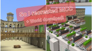 So I recreated MCC... in Minecraft BEDROCK!