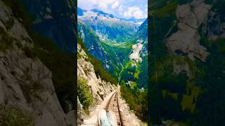 Gelmerbahn, A Scenic Spectacle of Alpine Majesty Switzerland #shorts