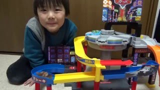 【カーズトミカ】 アクションコース 回転エレベータージャンクション [ゆごサンド] ／ 【Disney Pixar Cars TOMICA】Rotation Elevator Junction