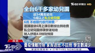 6月「註冊季」爆退班潮 幼兒園業者:學生數減.難撐｜TVBS新聞