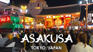 Tokyo New Year 2024 Asakusa | Tokyo, Japan 🇯🇵 | 4K Walking Tour City Ambience Sounds