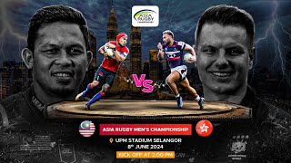 Game 3 Malaysia  v Hong Kong China | Asia Rugby Men's Championship 2024