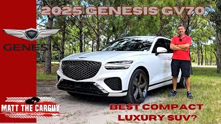 Is the 2025 Genesis GV70 Sport Prestige AWD the best compact luxury SUV? Review and drive.