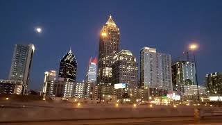 Atlanta Skyline, Looking East from Atlantic Station to Ga Tech area. 2021