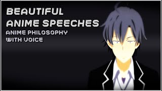 Beautiful Anime Quotes / Philosophy | Anime Speeches