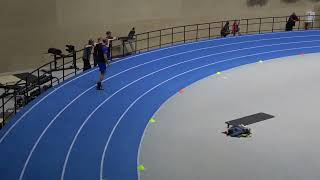 High jump by Juris Vaskāns (M50+) 1.65m in Ogre indoor open 2025 in Arena Ogre 07.02.2025