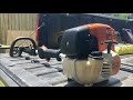 How to cold start a stihl KM90R