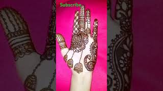 Peacock Front Hand Mehndi Design #mehndi #youtubeshorts #shortsviral #subscribe