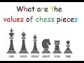 What are the values of chess pieces