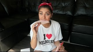 TRYING DUTCH CANDY/OPENING YOUR GIFTS! | Andrea Russett