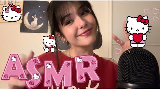 ASMR Hello Kitty Haul!!🎀 Tapping + Scratching + Lots of rambling + Hand sounds…🫶🏻🥰