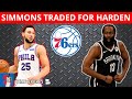 BREAKING: Sixers Trade Ben Simmons To Nets For James Harden In HUGE NBA Trade Deadline Deal