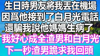 生日時男友將我丟在機場，因爲他接到了白月光電話，還騙我說他媽媽生病了， 我好心成全渣男和白月光，下一秒渣男跪求我回頭#溫情人生#情感故事#情感#愛情#婚姻#幸福人生#遊戲#故事#pokemon #原神