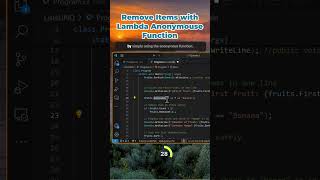 Remove all items from List easily in C# using Lambda anonymous function