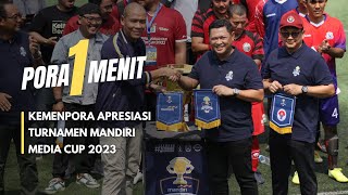 Wakili Menpora RI Asdep Bayu Rahadian hadiri acara pembukaan Turnamen Media Cup 2023