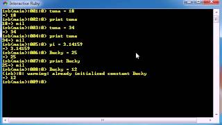 Ruby Programming Tutorial 20 Constants YouTube