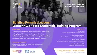 WNC at CSW 65: Building Feminist Leaders: WomenNC's Youth Leadership Training Program