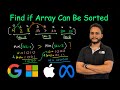 Find if Array Can Be Sorted | Leetcode 3011