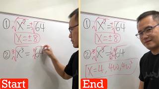 How to solve x^3=64 the complex way!