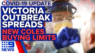 Coronavirus: New interstate cases linked to Victoria, Coles' shopping limits | 9 News Australia