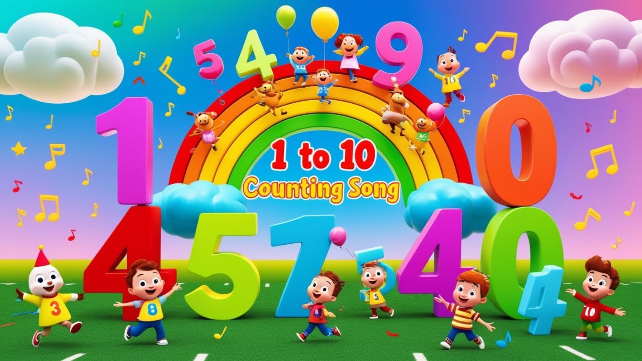 1 To 10 Counting Song For Kids Fun Learning And Sing Along