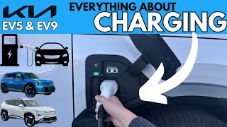 Kia EV Charging Functions Explained - Schedule Charge, Charge to Percentage, AC & DC - EV5, EV9, EV3