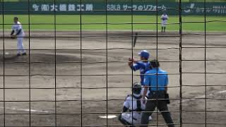 中日ドラゴンズ 濱将乃介選手 第1打席 四球 フォアボール VS くふうハヤテベンチャーズ 平間凛太郎投手 2024/6/29 浜松球場