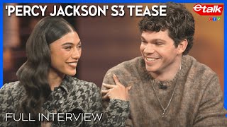 Dior Goodjohn & Daniel Diemer talk CG and what's ahead for season 3 of 'Percy Jackson' | Interview