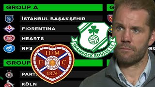 HEARTS GET FLORENTINA!!! TOUGH GROUP!!! EUROPA CONFERENCE LEAGUE GROUP STAGE DRAW
