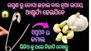 ରସୁଣ ଚୋପା ଛଡ଼ାଇ ବାର ନୂଆ ଉପାୟ//ଜାଣିଲେ ଆଶ୍ଚର୍ଯ୍ୟ ହେଇଯିବେ//ଶେପ୍ତିପିନି ର କମାଲ//5 amezing kitchen tips