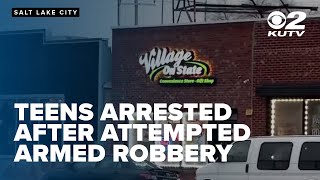 Teens arrested after attempted store robbery in Salt Lake City's Ballpark Neighborhood