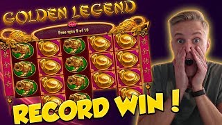 RECORD WIN!!! Golden Legend Big win - Casino - free spins (Online Casino)