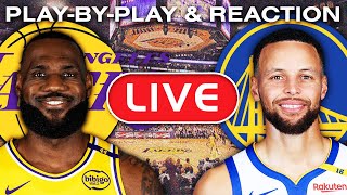 Los Angeles Lakers vs Golden State Warriors LIVE Play-By-Play \u0026 Reaction