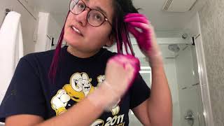 Dying my Hair with Ion Brights-Magenta & COVID-19 Story