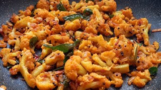 Cauliflower poriyal in tamil | Simple Cauliflower fry | Cauliflower recipes