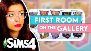 Using the FIRST ROOM I See on The Sims 4 Gallery to Build a House // Sims 4 Build Challenge
