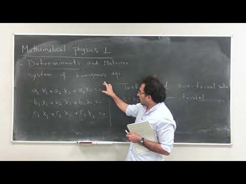 System of linear equations: Mathematical Physics I #1.1 | ZC OCW