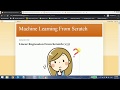 Simple Linear Regression From Scratch | With It's Complete Mathematical Logic Explained!!