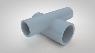 Modeling a pipe connection in Cinema 4D - Welding cylinders together | Cinema 4D Tutorial