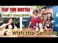 Flip The Bottle Family Challenge with Senior Citizen 😅 | Mummadunna And Kids