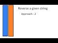 Reverse a given string approach 2 StringBuilder and StringBuffer class