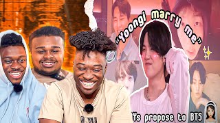 BTS's different reactions being proposed by ARMYs Reaction!