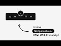 Creative Navigation Menu | HTML CSS Javascript | With Source Code