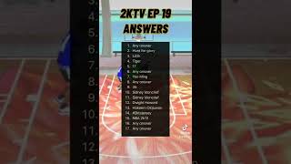 2KTV EPISODE 19 ANSWERS