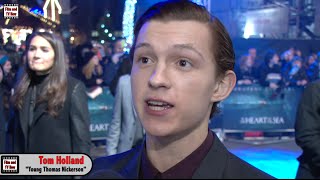 Tom Holland In The Heart Of The Sea Premiere Interview: "Chris Hemsworth is too handsome for me!"