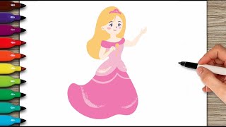 Princess Drawing, How to draw princess, seema education